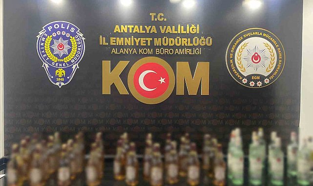 Antalya'da son 1 haftada çok miktarda kaçak içki ve tütün ele geçirildi