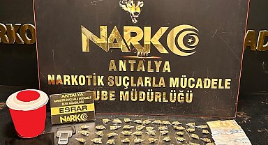 Antalya'da uyuşturucu operasyonlarında 1 haftada 27 şüpheli tutuklandı