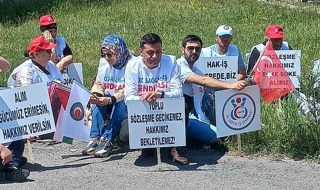 Ardahan'da işçiler basın açıklaması yaptı