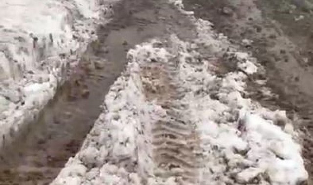 Ardahan'da temmuzda karla mücadele devam ediyor