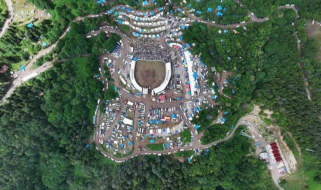 Artvin'in Kafkasör Yaylası'nda boğaların 44. randevusu nefes kesti