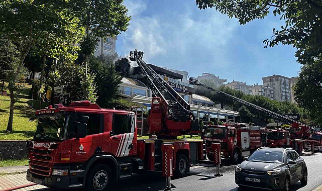 Ataşehir'de balık restoranında korkutan yangın