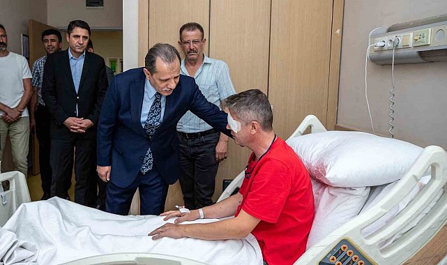 Avcılar'da gittiği olay yerinde yaralanan polise Emniyet Müdürü Yıldız'dan ziyaret