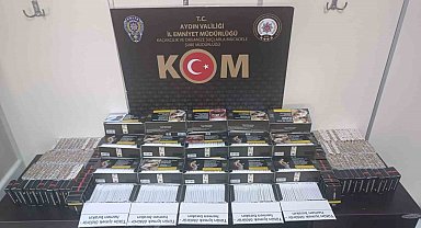 Aydın'da 13 bin 680 adet doldurulmuş makaron ele geçirildi