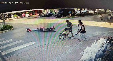 Aynı kavşakta 1 saat arayla 2 motosiklet kazası: 1 yaralı