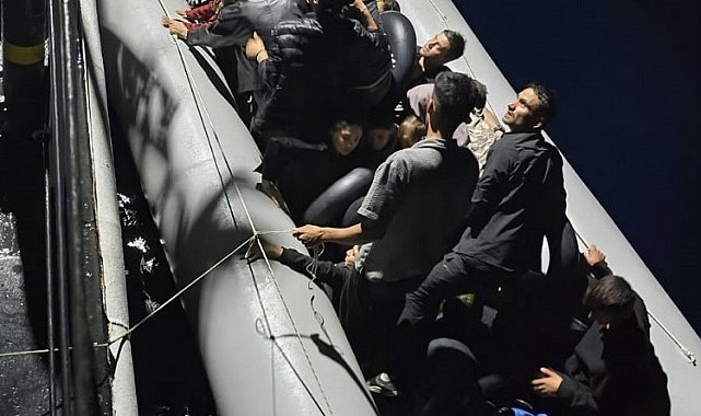 Ayvacık açıklarında 38 kaçak göçmen yakalandı