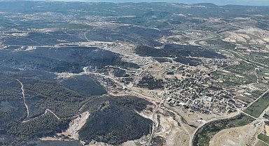 Ayvacık'ta yangın 21 saatin ardından kontrol altına alındı
