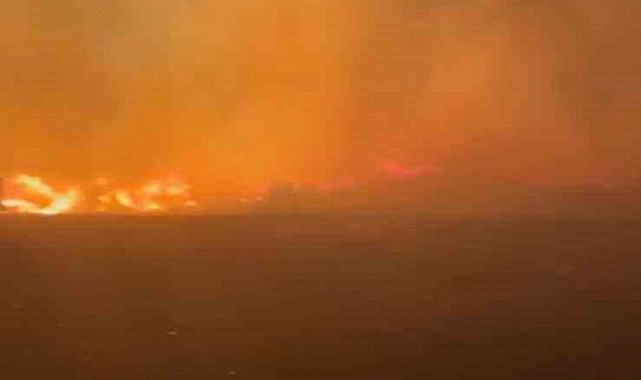 Ayvalık'ta çöp döküm sahasında yangın