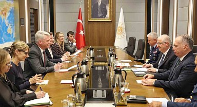 Bakan Güler, BAE Systems Genel Müdürü Woodburn ve İngiltere Büyükelçisi Morris'i kabul etti