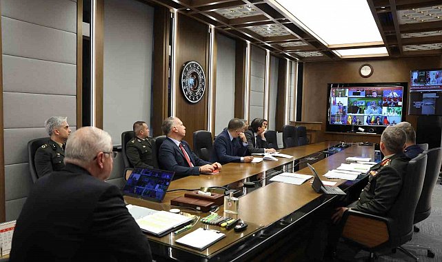 Bakan Güler Ukrayna Gönüllüler Koalisyonu tarafından gerçekleştirilen video telekonferans toplantısına katıldı