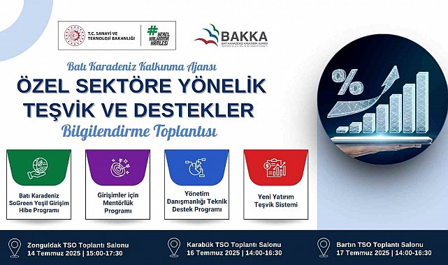 BAKKA; özel sektöre teşvik ve destekleri anlatacak