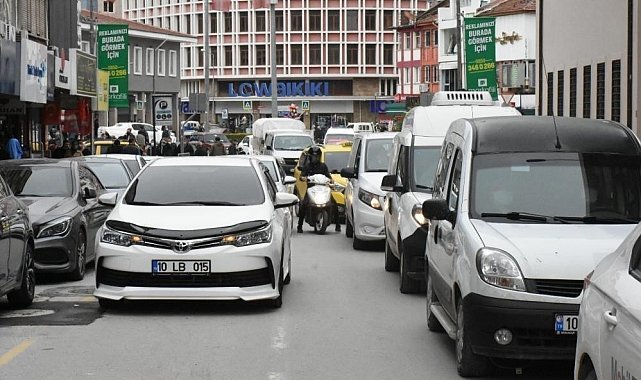 Balıkesir'de trafiğe kayıtlı araç sayısı 665 bin 469'a yükseldi