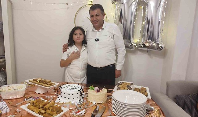 Başkan Akel'den minik Buğlem'e doğum günü sürprizi