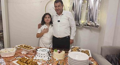 Başkan Akel'den minik Buğlem'e doğum günü sürprizi