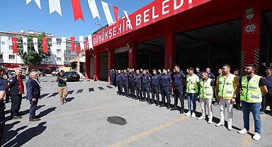 Başkan Büyükkılıç'tan itfaiye personeline: "İyi ki varsınız"