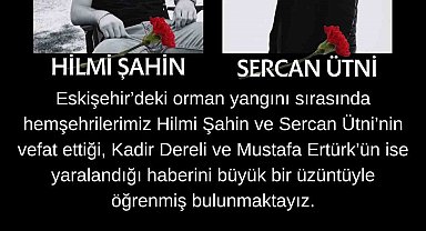 Başkan Kumral'dan orman şehitleri için taziye mesajı