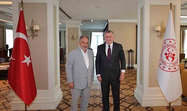 Başkan Yalçın'dan Bakan Bak'a stadyum ziyareti