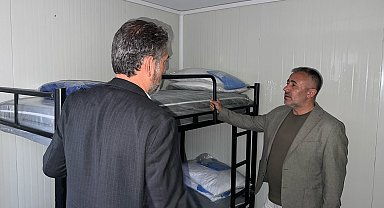 Başkan Yıldırım, konteyner kentlerde incelemelerde bulundu