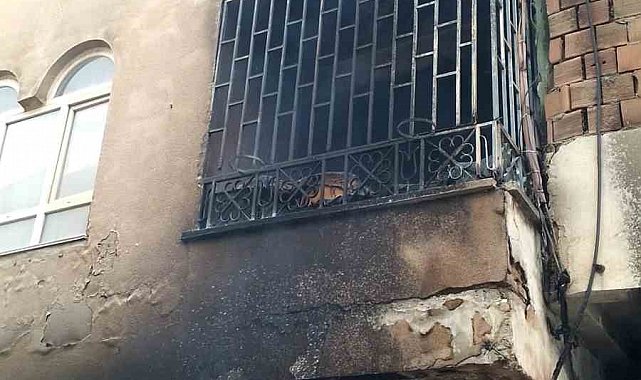 Batman'da Suriyelilerin kaldığı binada yangın