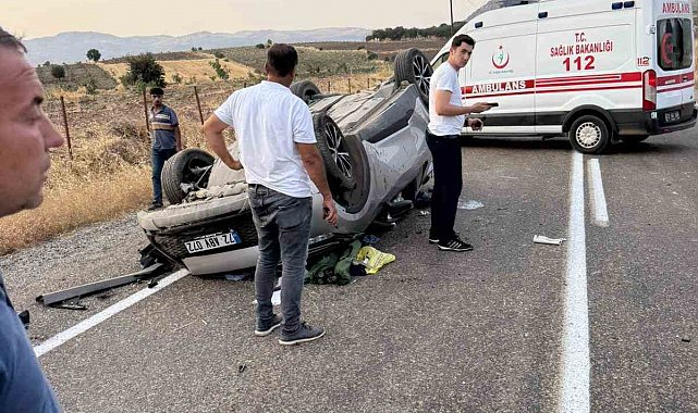 Batman'da takla atan otomobilin sürücüsü ağır yaralandı