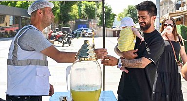 Beşiktaş'ta sıcak havalara karşı serinleme noktaları kuruldu