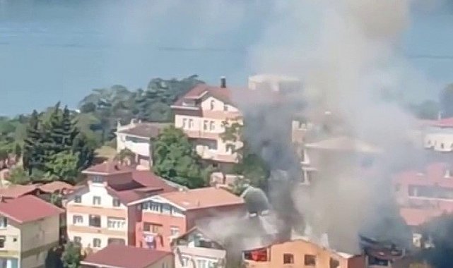 Beykoz'da korkutan yangın: Binada mahsur kalan 4 kişi kurtarıldı