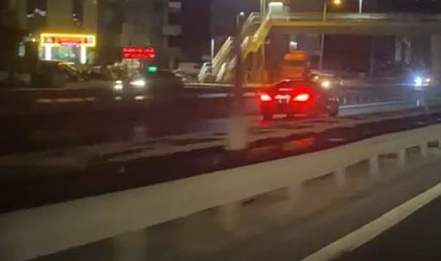 Beylikdüzü'nde ters yöne giren sürücü trafiği tehlikeye attı