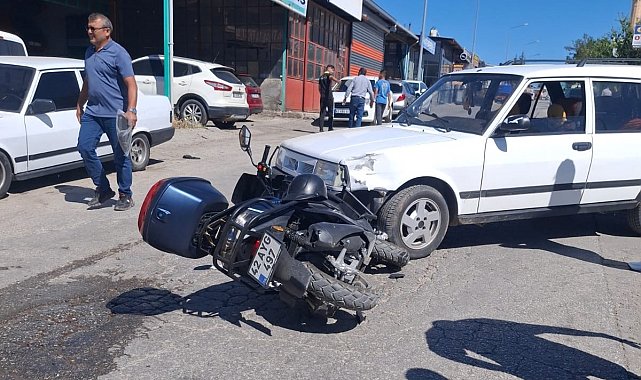 Beyşehir'de otomobille motosiklet çarpıştı: 1 yaralı