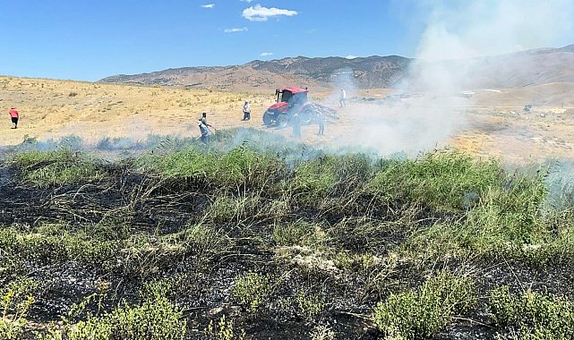 Biçerdöver ile hasatta yangın kontrolü uyarısı