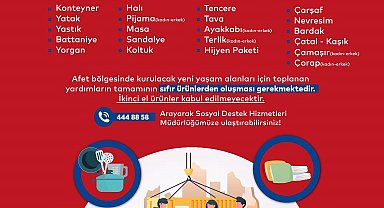Bilecik Belediyesi'nden yangın afetine uğrayanlar için yardım kampanyası