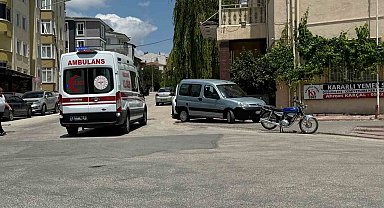 Bilecik'te kontrolden çıkan motosiklet devrildi, sürücüsü yaralandı