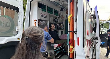 Binayı ateşe vermeye kalkışan alkollü şahıs 4 saatte ikna edilerek hastaneye kaldırıldı