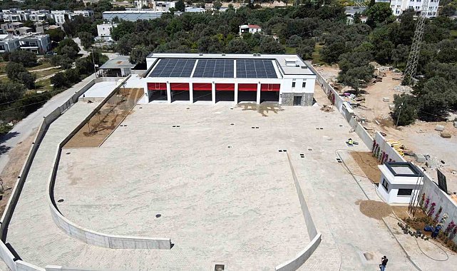 Bodrum itfaiye binası tamamlandı