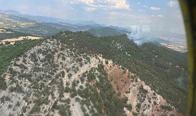 Bolu'da çıkan orman yangını büyümeden kontrol altına alındı