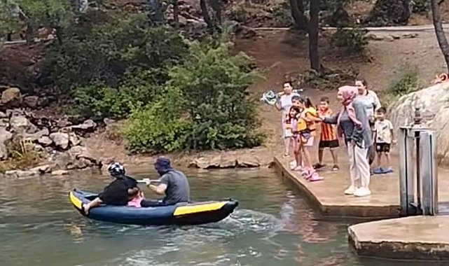 Bozkır'da rafting keyfi: Aygırdibi renkli görüntülere sahne oldu