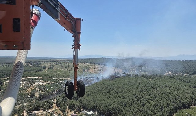 Buca yangınına takviye yapıldı, çalışmalar iyiye gidiyor
