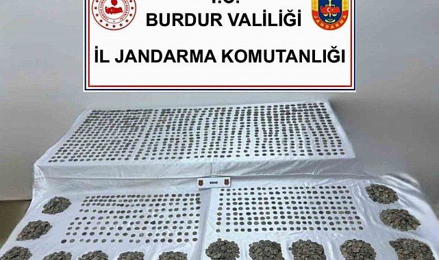 Burdur'da 6 bin 310 sikke ele geçirildi