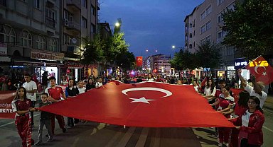 Burdur'da "15 Temmuz" kortej yürüyüşü ve anma programı