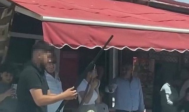 Bursa'da asker uğurlamasında mermi yağmuru