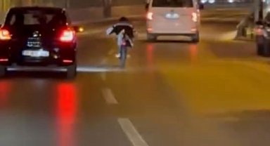 Bursa'da biri tek teker, diğeri yatarak ilerledi