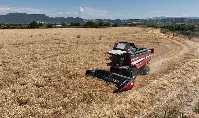 Bursa'da Büyükşehir desteği ile hasat zamanı