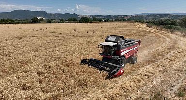 Bursa'da Büyükşehir desteği ile hasat zamanı