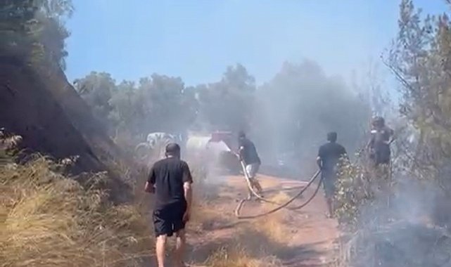 Bursa'da korkutan orman yangını.
