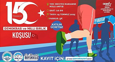 Büyükşehir Spor AŞ'den demokrasi içim anlamlı koşu