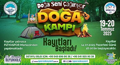 Büyükşehirin kampı ile doğa Kayserilileri çağırıyor