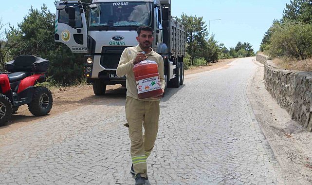 Çamlık Milli Parkı'na tedbir amaçlı su bırakıldı