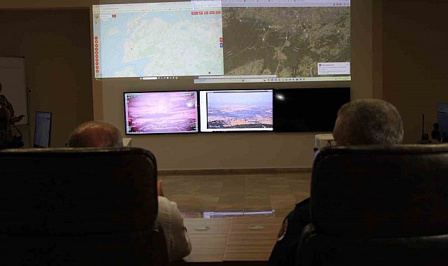 Çanakkale'de Yangın Harekat Koordinasyon Merkezi yangınlarına karşı teyakkuzda