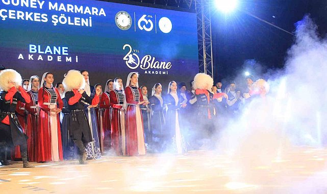 Çerkesler, Güney Marmara şöleninde unutulmaz bir gece yaşadı