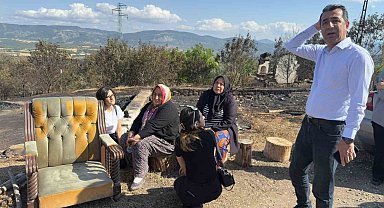 CHP Genel Başkan Yardımcı Erhan Adem, yangın bölgesine geldi