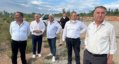 CHP heyeti yangın bölgesinde inceleme yaptı